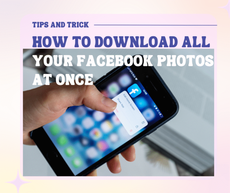 How to Download All Your Facebook Photos at Once